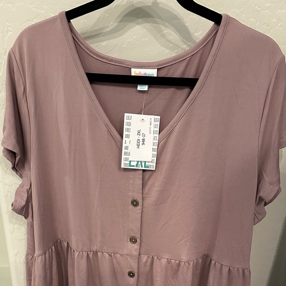 BNWT Lularoe Heidi 2X Solid Purple